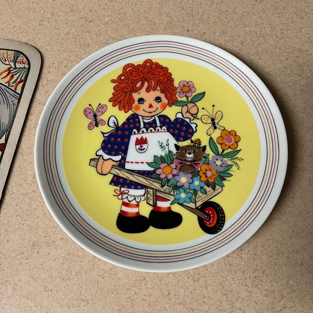 Vintage Raggedy Ann Annual 1980 Collector Plate The Sunshine Wagon  2,032/10,000
